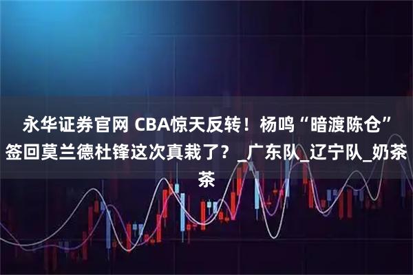 永华证券官网 CBA惊天反转！杨鸣“暗渡陈仓”签回莫兰德杜锋这次真栽了？_广东队_辽宁队_奶茶