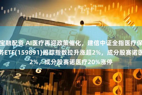 宝融配资 AI医疗再迎政策催化，建信中证全指医疗保健设备与服务ETF(159891)跟踪指数拉升涨超2%，成分股赛诺医疗20%涨停